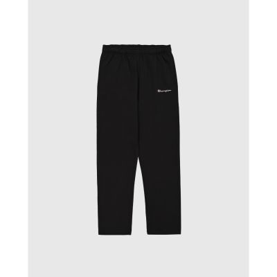 Straight Hem Pants in schwarz