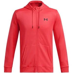 UA Armour Fleece FZ Hoodie in rot