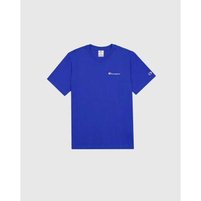 Crewneck T-Shirt in blau