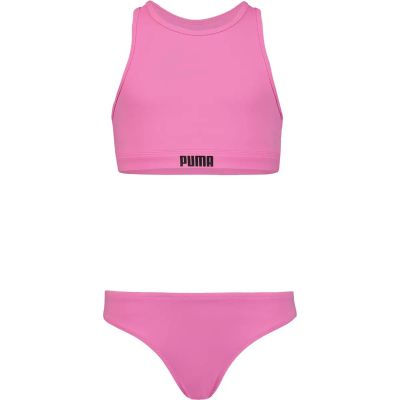 PUMA Kinder Badeanzug SWIM GIRLS RACERBACK BIKINI SE in rot