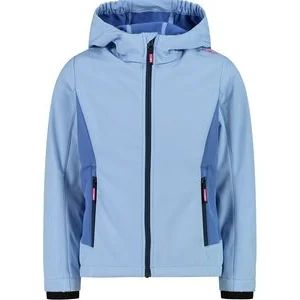 Kinder Funktionsjacke Kapuzen Softshelljacke in blau