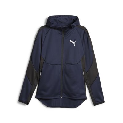 EVOSTRIPE Warm Full-Zip Hoodie in blau