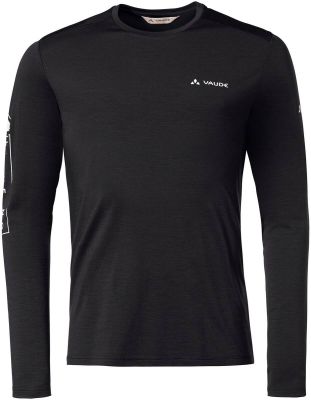 VAUDE Herren Unterhemd Me Monviso Wool LS T-Shirt in schwarz