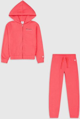 CHAMPION Kinder Sportanzug Hooded Full Zip Suit in rot