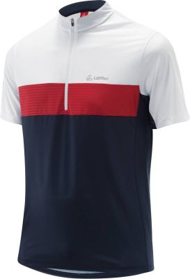 LÖFFLER Herren Trikot M BIKE SHIRT HZ SCALA in blau