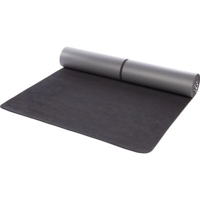 Matte Yogamatte Kautschuk in grau