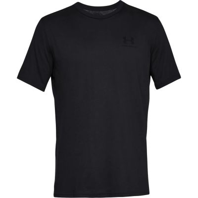 UNDER ARMOUR Herren UA Sportstyle Left Chest Kurzarm-Oberteil in schwarz