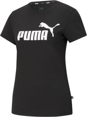 PUMA Damen Shirt ESS Logo Tee in schwarz