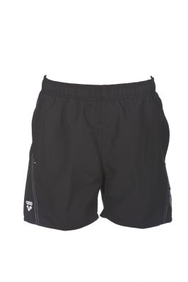 arena Jungen Fundamentals Logo Boxer R Beach Shorts in schwarz