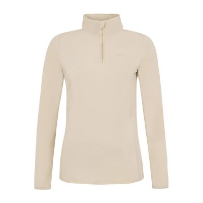 REFABRIZ 1/4 zip top in 567 bamboobeige