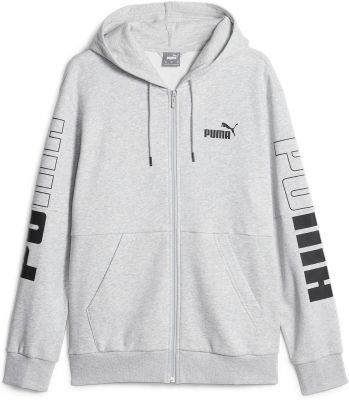 PUMA Herren Kapuzensweat POWER Colorblock Full in grau