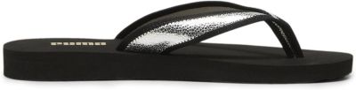 PUMA Damen Badesandalen Sandy Flip Metallic Shine in grau