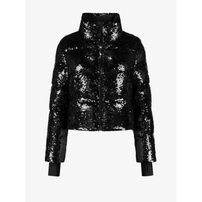 NIKKIE Gstaad Sequin Jacket in 9000 black