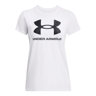 UA W SPORTSTYLE LOGO SS in weiß