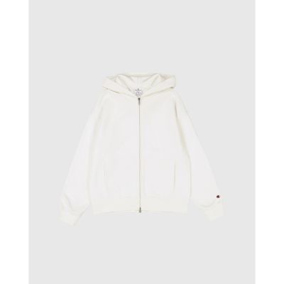 Hooded Full Zip Sweatshirt in weiß